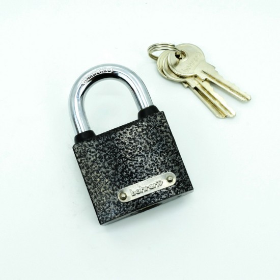 Замок навесной Bohrer ПД-75 (дужка сталь 11мм, 3 ключа, Китай