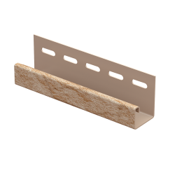 J-профиль Стоун-хаус, камень золотистый