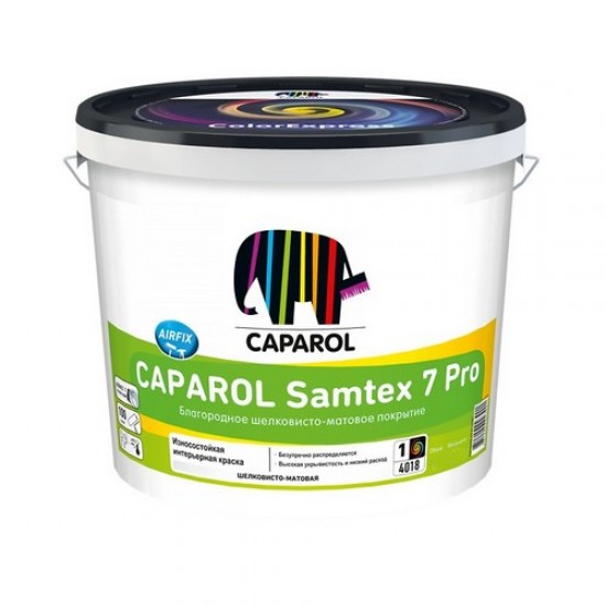 Краска поливинилацетатная в/д белая SAMTEX-7 Pro / Б-1 /10л.=13.5кг.   /РБ NEW